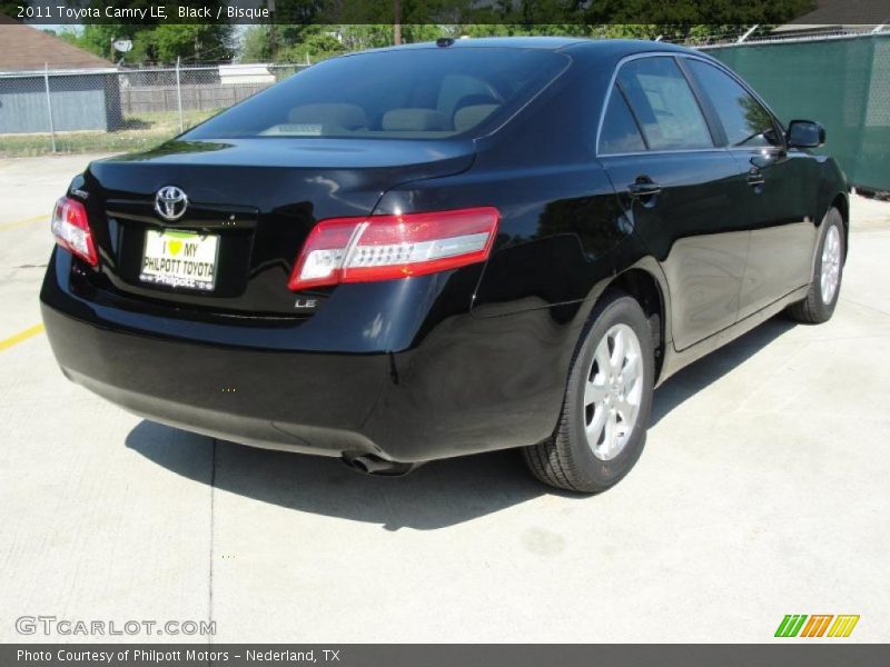 Black / Bisque 2011 Toyota Camry LE