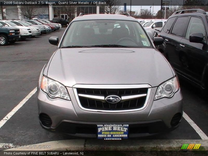 Quartz Silver Metallic / Off Black 2008 Subaru Outback 2.5i Wagon