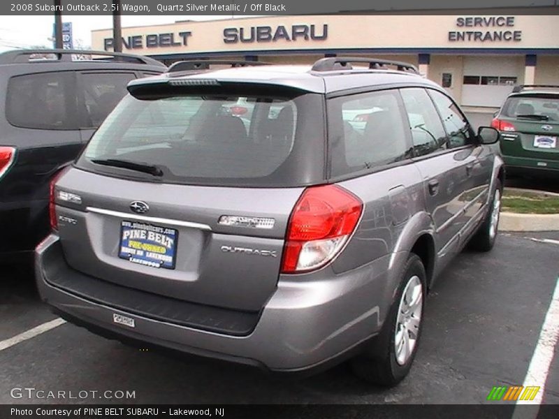 Quartz Silver Metallic / Off Black 2008 Subaru Outback 2.5i Wagon