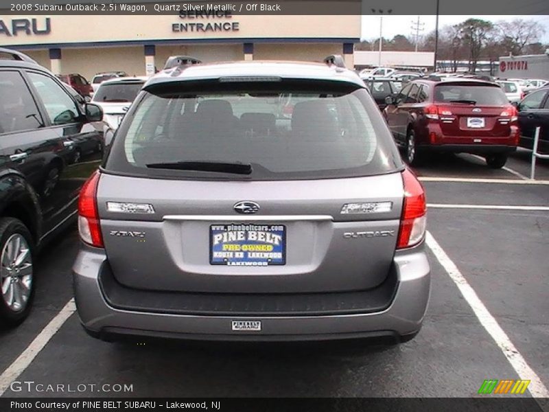 Quartz Silver Metallic / Off Black 2008 Subaru Outback 2.5i Wagon
