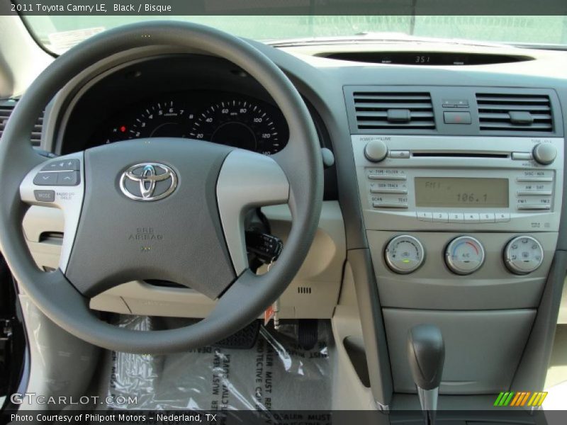 Black / Bisque 2011 Toyota Camry LE