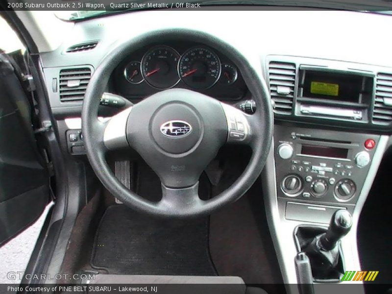 Quartz Silver Metallic / Off Black 2008 Subaru Outback 2.5i Wagon