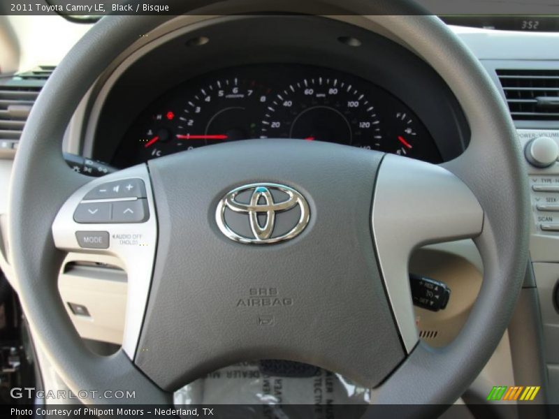 Black / Bisque 2011 Toyota Camry LE