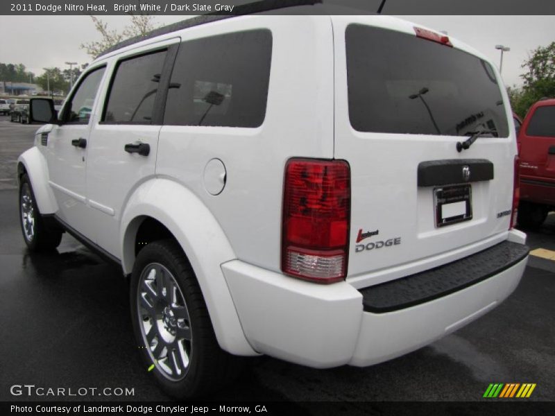 Bright White / Dark Slate Gray 2011 Dodge Nitro Heat