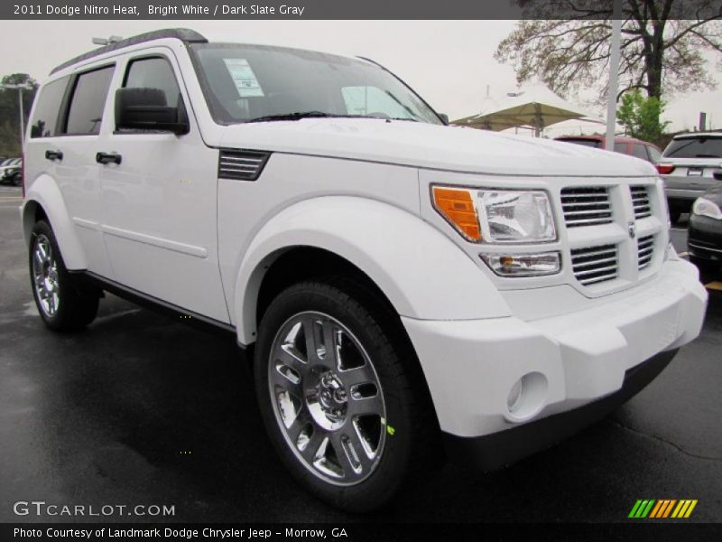Bright White / Dark Slate Gray 2011 Dodge Nitro Heat