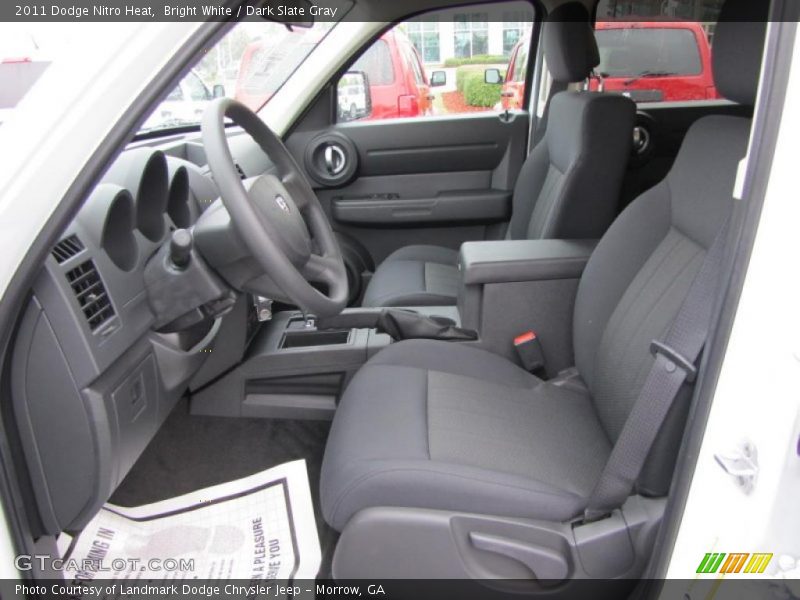 Bright White / Dark Slate Gray 2011 Dodge Nitro Heat