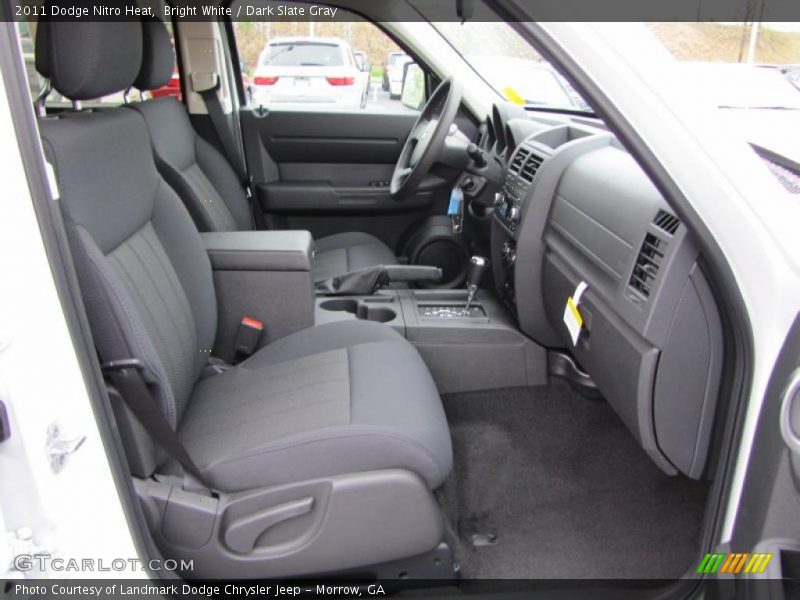 Bright White / Dark Slate Gray 2011 Dodge Nitro Heat