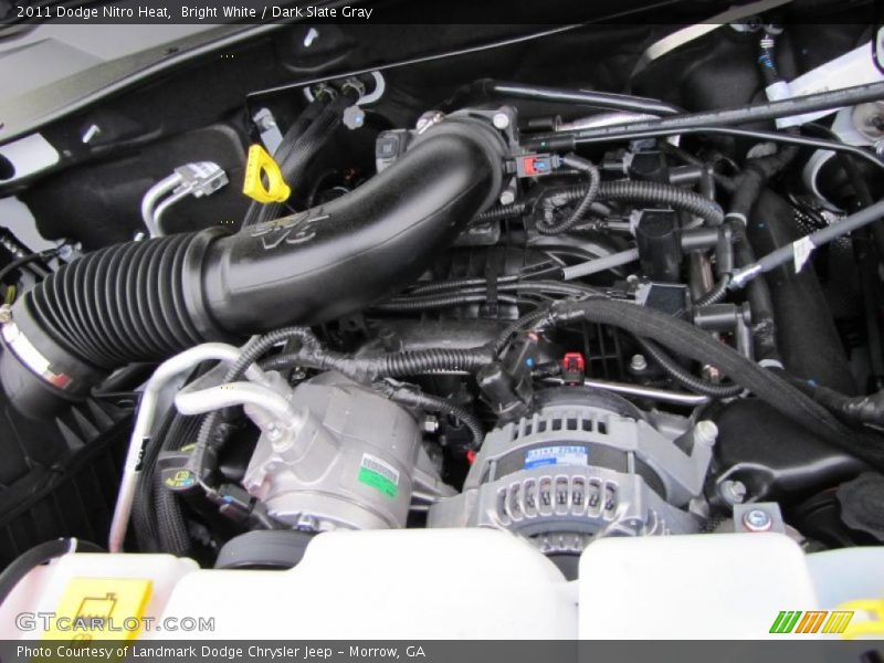 Bright White / Dark Slate Gray 2011 Dodge Nitro Heat