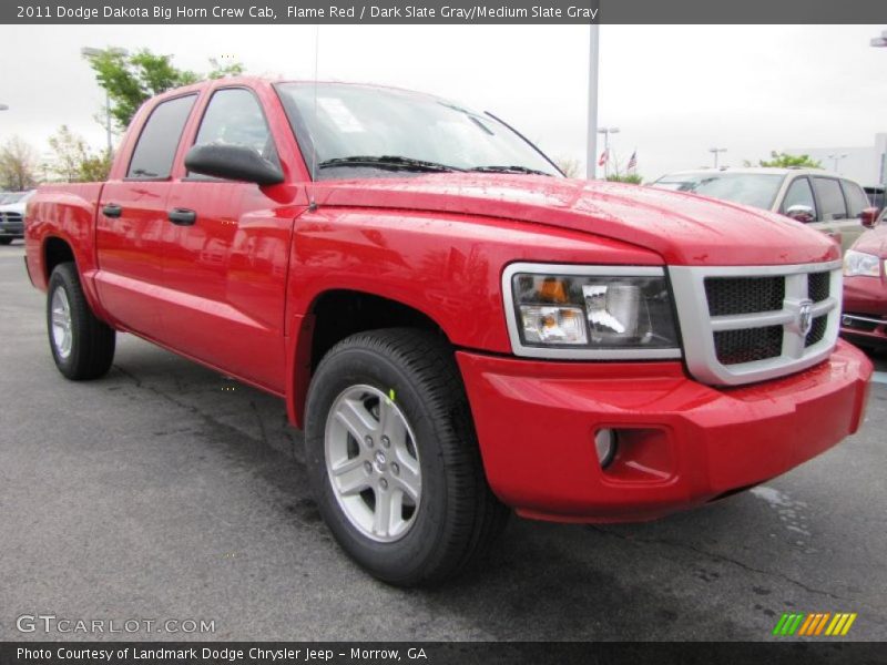 Front 3/4 View of 2011 Dakota Big Horn Crew Cab