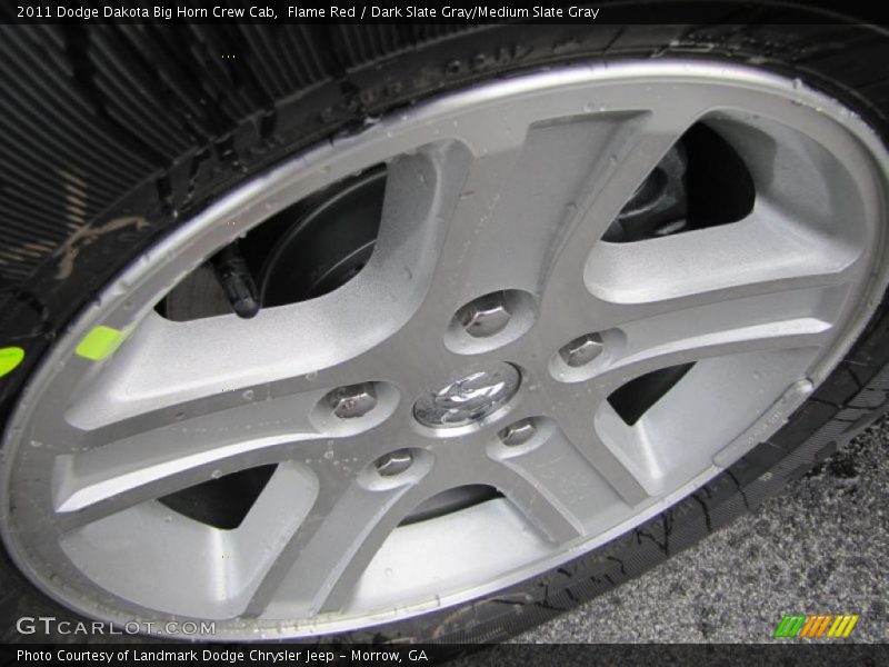 Flame Red / Dark Slate Gray/Medium Slate Gray 2011 Dodge Dakota Big Horn Crew Cab