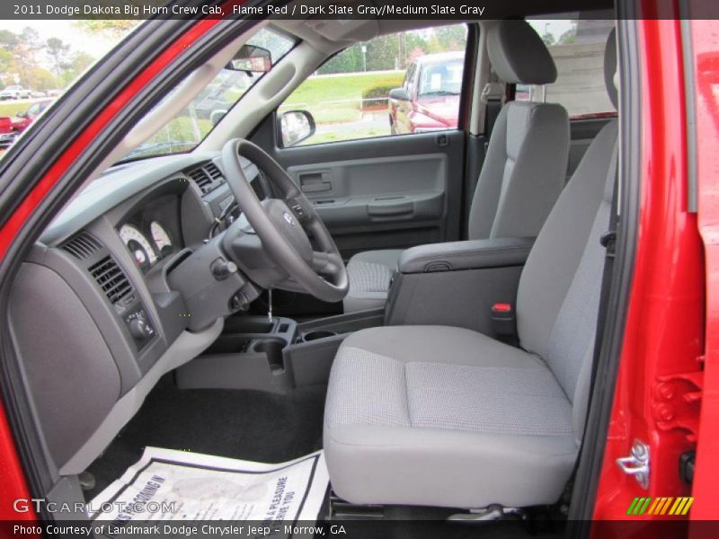  2011 Dakota Big Horn Crew Cab Dark Slate Gray/Medium Slate Gray Interior