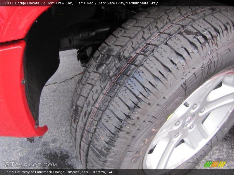 Flame Red / Dark Slate Gray/Medium Slate Gray 2011 Dodge Dakota Big Horn Crew Cab
