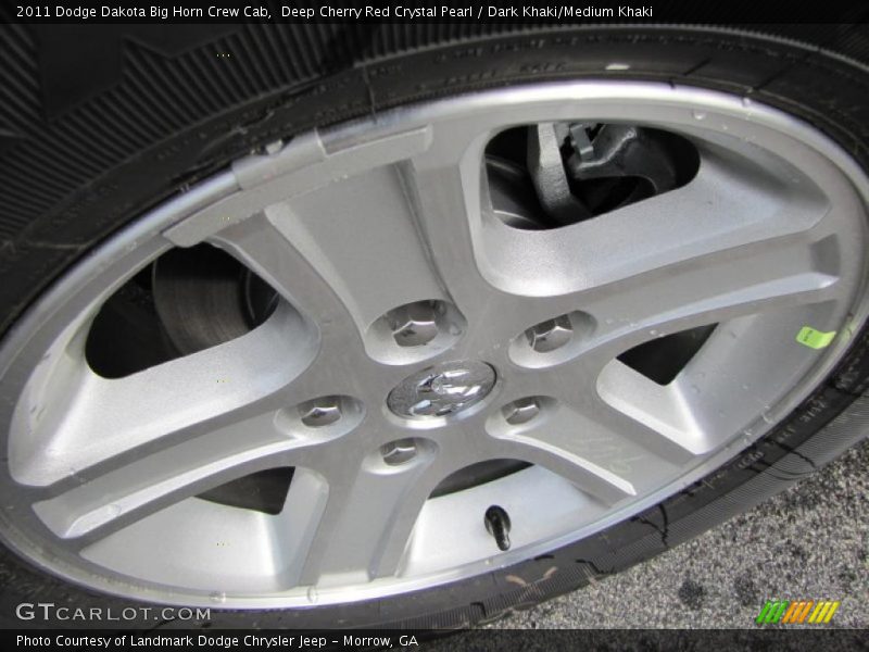 Deep Cherry Red Crystal Pearl / Dark Khaki/Medium Khaki 2011 Dodge Dakota Big Horn Crew Cab