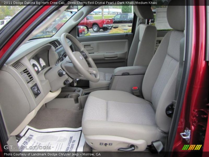  2011 Dakota Big Horn Crew Cab Dark Khaki/Medium Khaki Interior