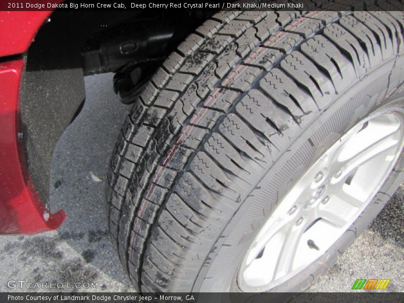 Deep Cherry Red Crystal Pearl / Dark Khaki/Medium Khaki 2011 Dodge Dakota Big Horn Crew Cab