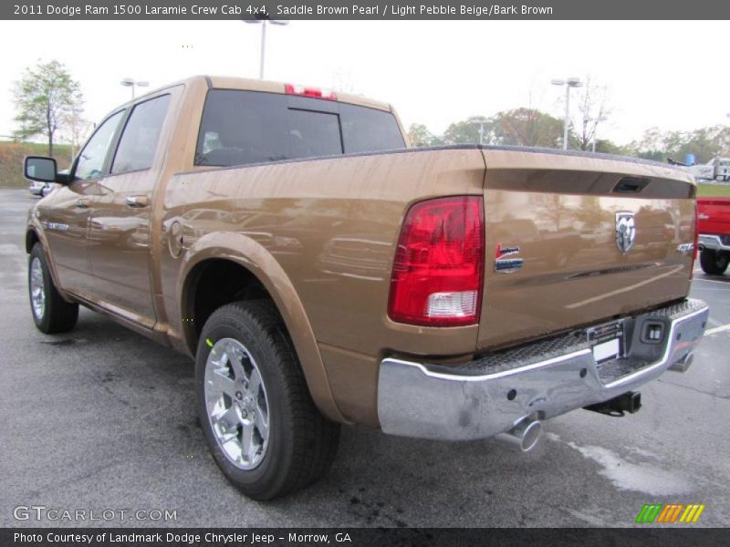 Saddle Brown Pearl / Light Pebble Beige/Bark Brown 2011 Dodge Ram 1500 Laramie Crew Cab 4x4