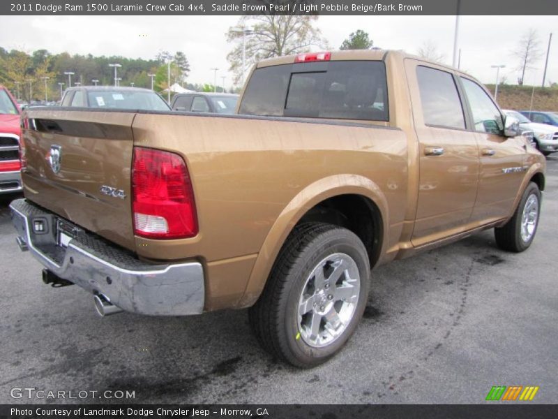 Saddle Brown Pearl / Light Pebble Beige/Bark Brown 2011 Dodge Ram 1500 Laramie Crew Cab 4x4