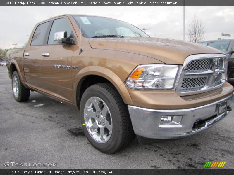 Saddle Brown Pearl / Light Pebble Beige/Bark Brown 2011 Dodge Ram 1500 Laramie Crew Cab 4x4