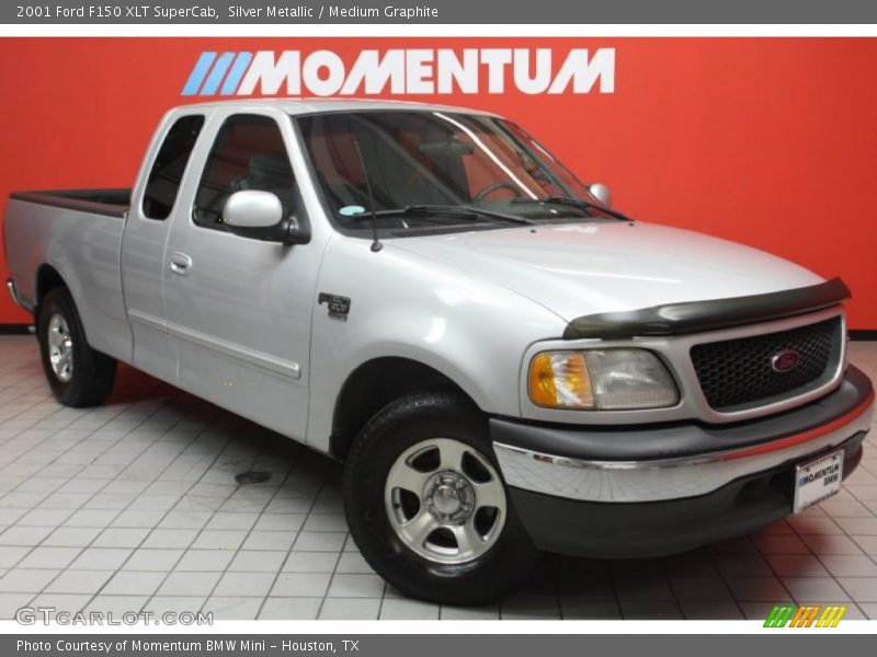 Silver Metallic / Medium Graphite 2001 Ford F150 XLT SuperCab