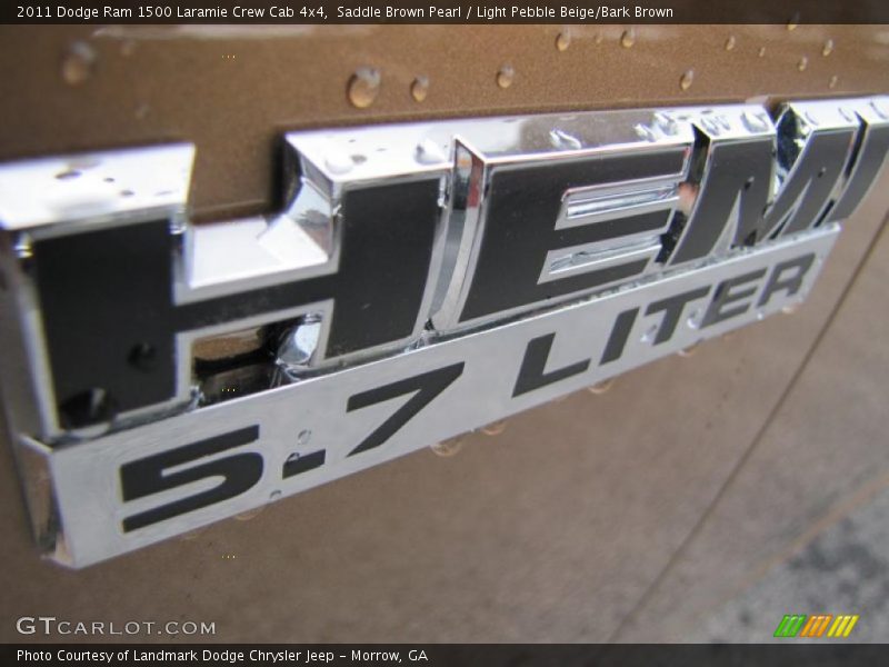 Saddle Brown Pearl / Light Pebble Beige/Bark Brown 2011 Dodge Ram 1500 Laramie Crew Cab 4x4