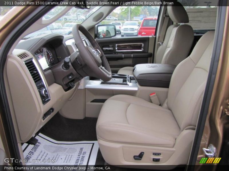 Saddle Brown Pearl / Light Pebble Beige/Bark Brown 2011 Dodge Ram 1500 Laramie Crew Cab 4x4