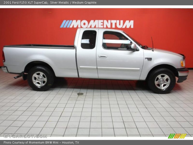 Silver Metallic / Medium Graphite 2001 Ford F150 XLT SuperCab