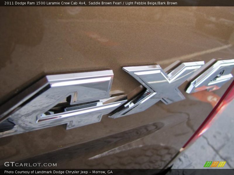 Saddle Brown Pearl / Light Pebble Beige/Bark Brown 2011 Dodge Ram 1500 Laramie Crew Cab 4x4