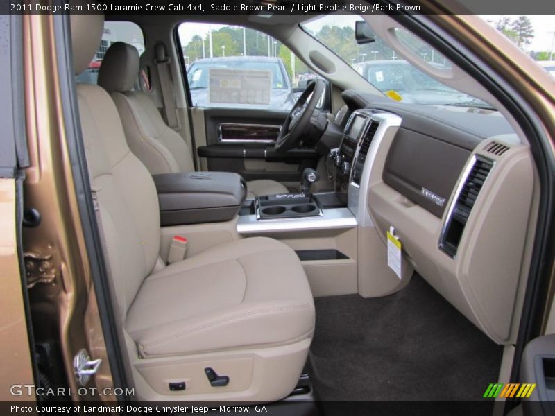 Saddle Brown Pearl / Light Pebble Beige/Bark Brown 2011 Dodge Ram 1500 Laramie Crew Cab 4x4