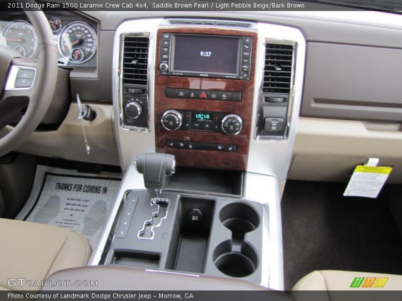 Saddle Brown Pearl / Light Pebble Beige/Bark Brown 2011 Dodge Ram 1500 Laramie Crew Cab 4x4