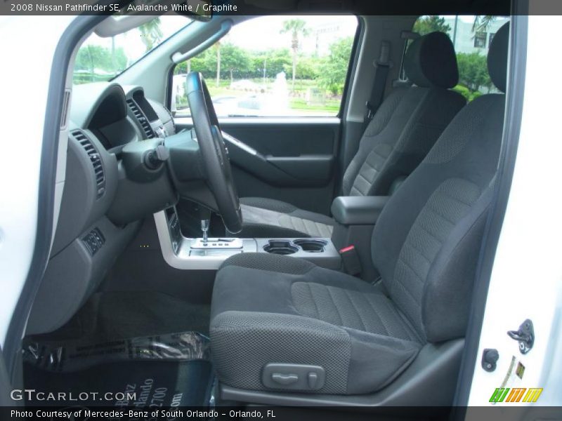 Avalanche White / Graphite 2008 Nissan Pathfinder SE