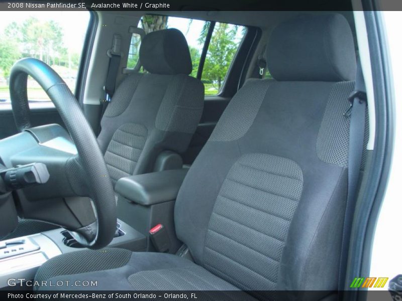 Avalanche White / Graphite 2008 Nissan Pathfinder SE