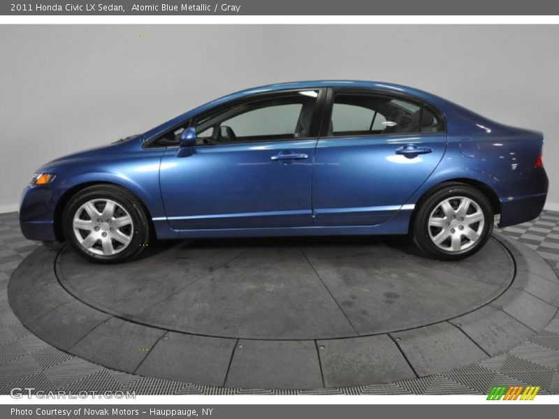 Atomic Blue Metallic / Gray 2011 Honda Civic LX Sedan