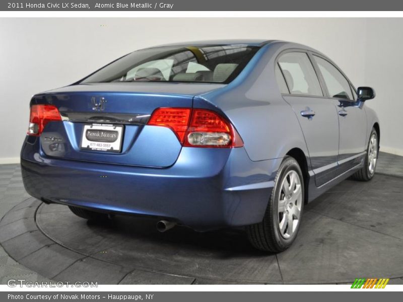 Atomic Blue Metallic / Gray 2011 Honda Civic LX Sedan