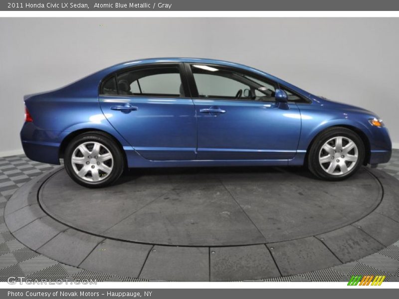Atomic Blue Metallic / Gray 2011 Honda Civic LX Sedan
