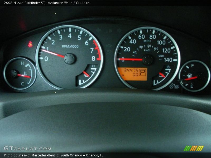 Avalanche White / Graphite 2008 Nissan Pathfinder SE