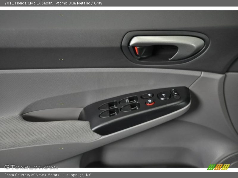 Atomic Blue Metallic / Gray 2011 Honda Civic LX Sedan