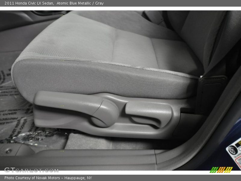 Atomic Blue Metallic / Gray 2011 Honda Civic LX Sedan