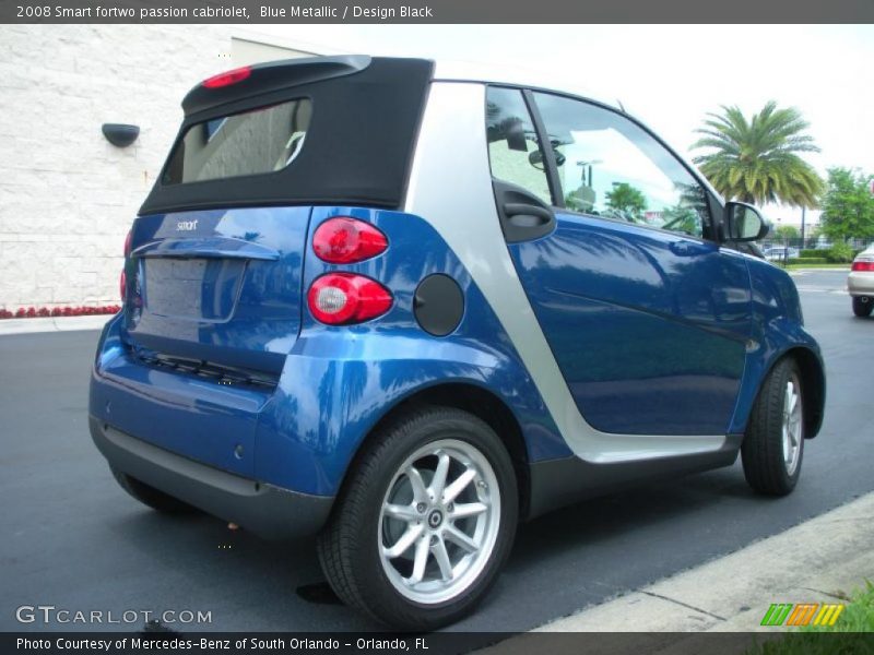 Blue Metallic / Design Black 2008 Smart fortwo passion cabriolet