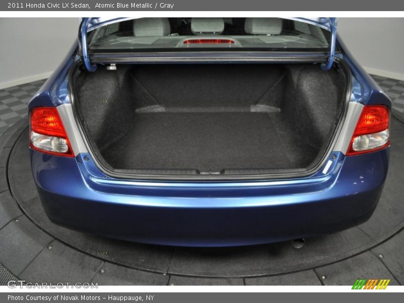 Atomic Blue Metallic / Gray 2011 Honda Civic LX Sedan
