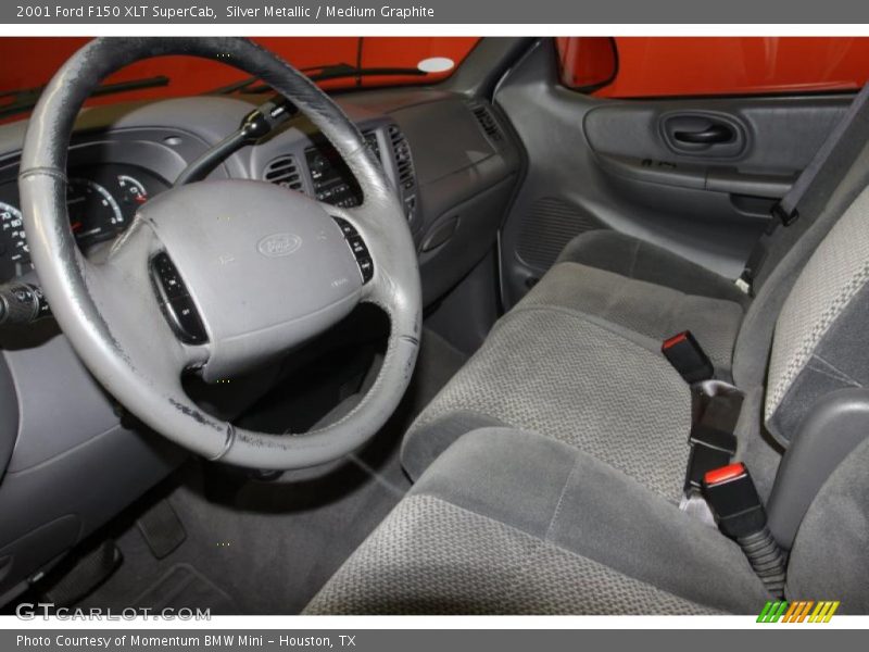 Silver Metallic / Medium Graphite 2001 Ford F150 XLT SuperCab