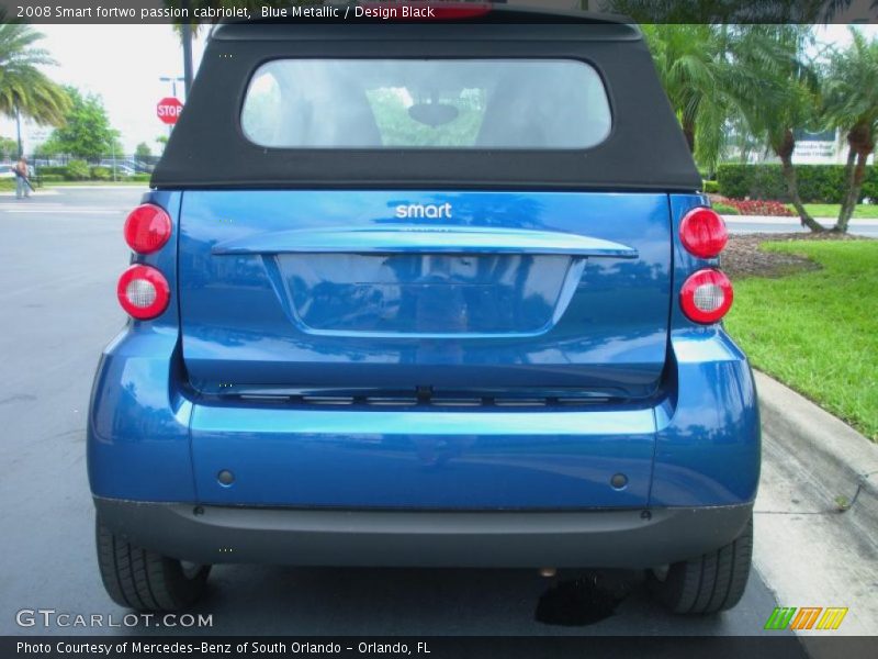 Blue Metallic / Design Black 2008 Smart fortwo passion cabriolet