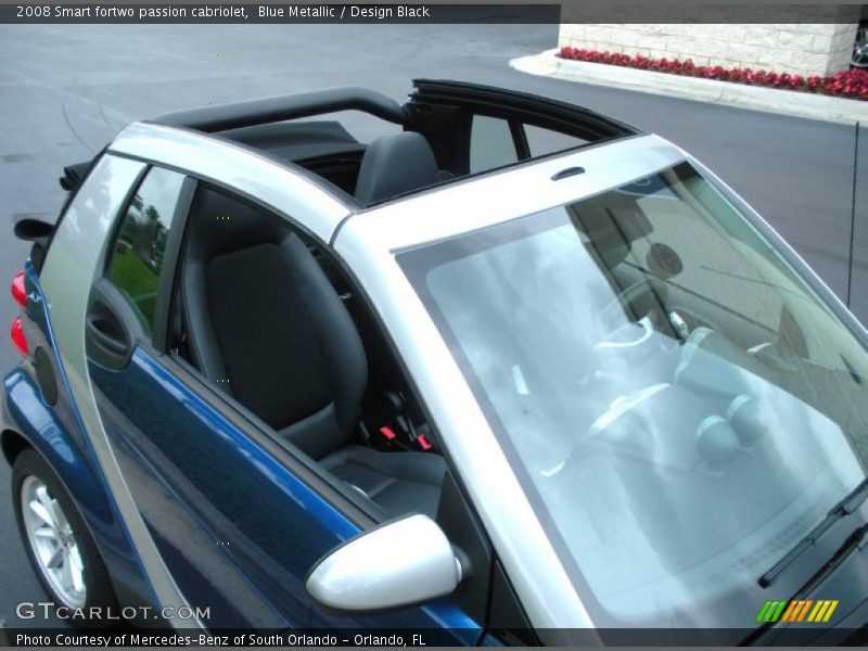 Blue Metallic / Design Black 2008 Smart fortwo passion cabriolet