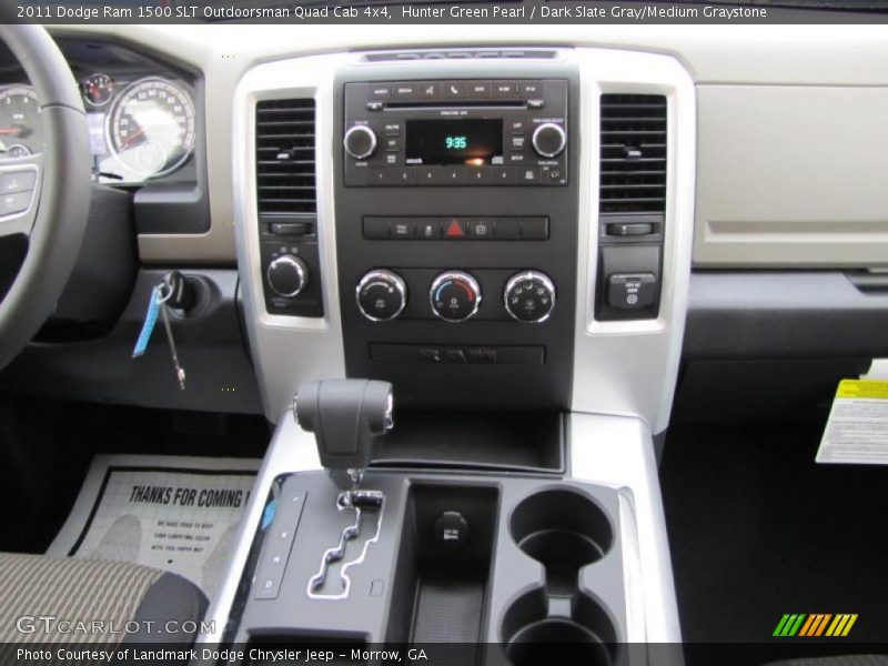 Hunter Green Pearl / Dark Slate Gray/Medium Graystone 2011 Dodge Ram 1500 SLT Outdoorsman Quad Cab 4x4