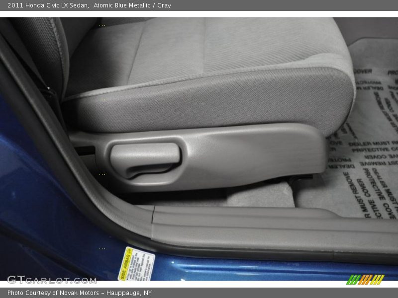 Atomic Blue Metallic / Gray 2011 Honda Civic LX Sedan