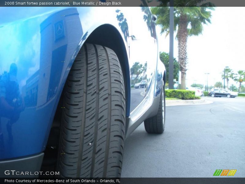 Blue Metallic / Design Black 2008 Smart fortwo passion cabriolet