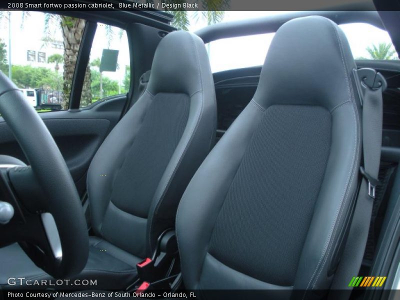  2008 fortwo passion cabriolet Design Black Interior