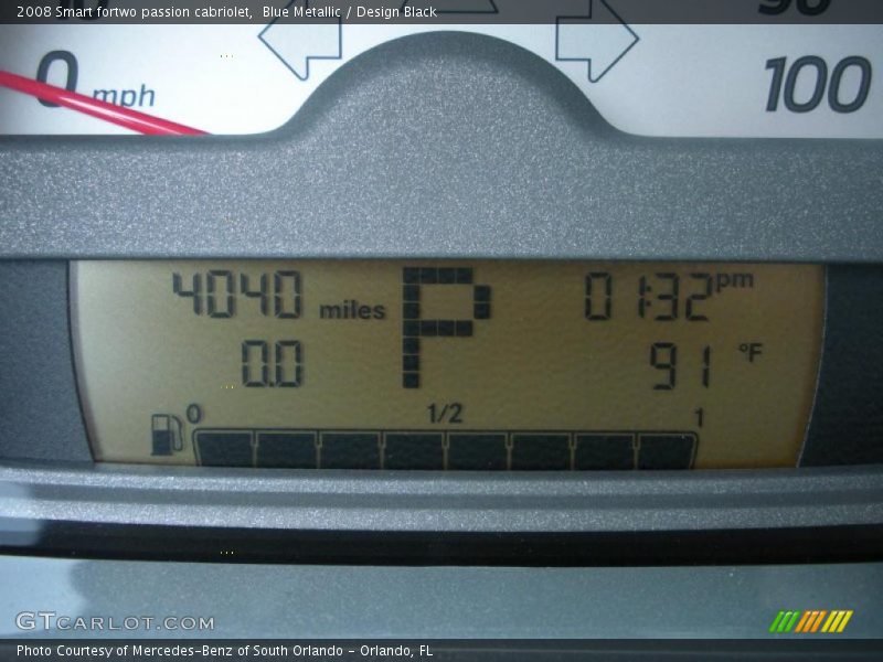 Blue Metallic / Design Black 2008 Smart fortwo passion cabriolet