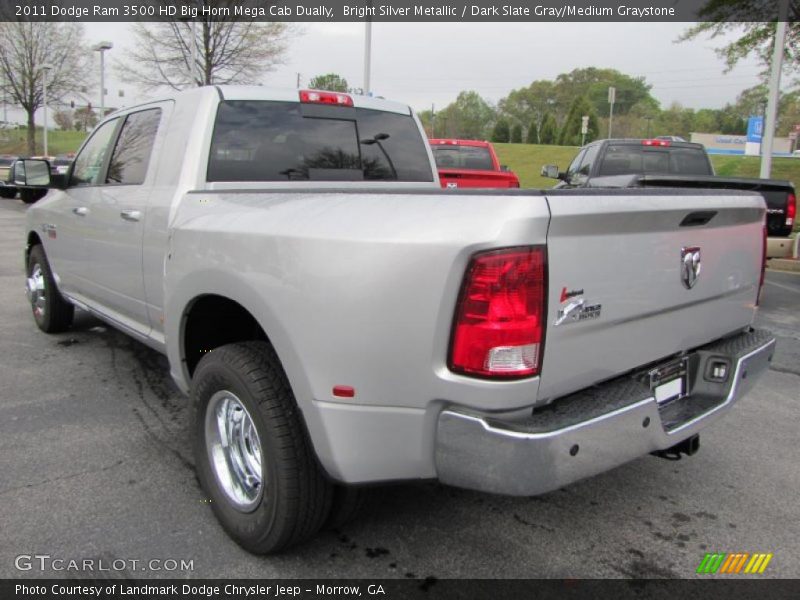  2011 Ram 3500 HD Big Horn Mega Cab Dually Bright Silver Metallic