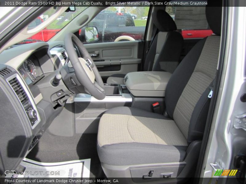  2011 Ram 3500 HD Big Horn Mega Cab Dually Dark Slate Gray/Medium Graystone Interior