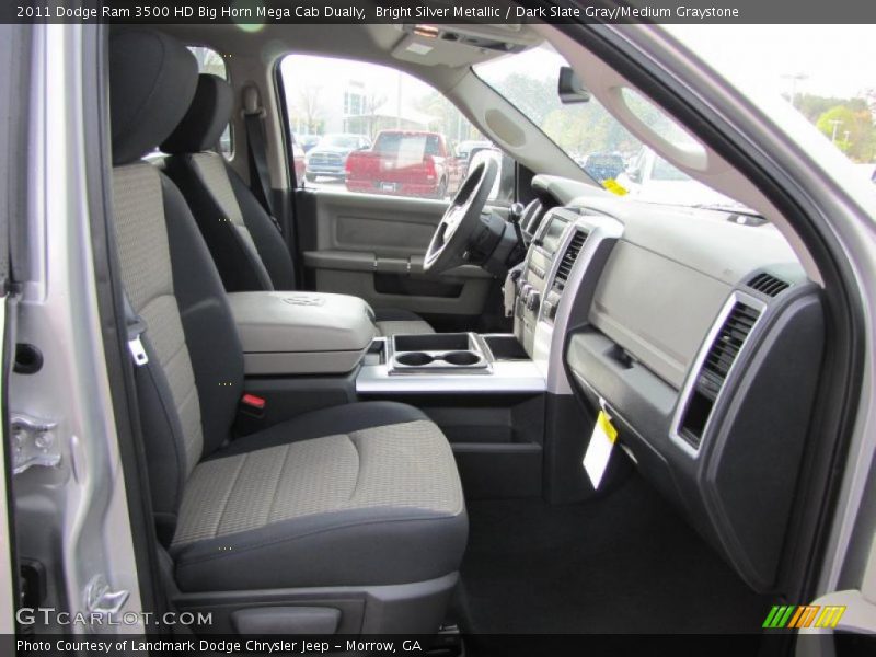  2011 Ram 3500 HD Big Horn Mega Cab Dually Dark Slate Gray/Medium Graystone Interior